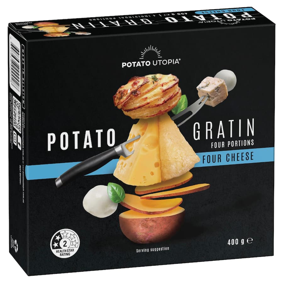 Potato Utopia Potato Gratin Four Cheese