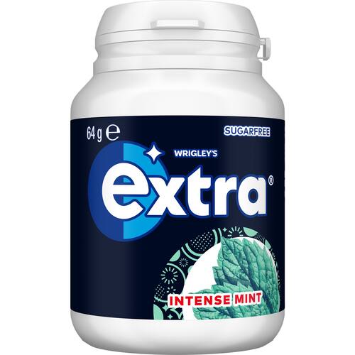 Wrigleys Extra Chewing Gum Intense Mint Bottle