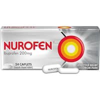 nurofen ibuprofen 200mg pain & inflammation relief caplets (24pk)