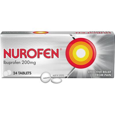 nurofen ibuprofen 200mg pain & inflammation relief tablets