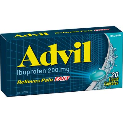 advil ibuprofen pain & fever relief liquid capsules