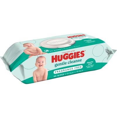 huggies gentle cleanse baby wipes fragrance free