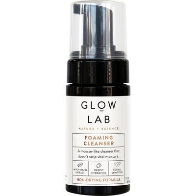 glow lab foaming cleanser non-drying formula
