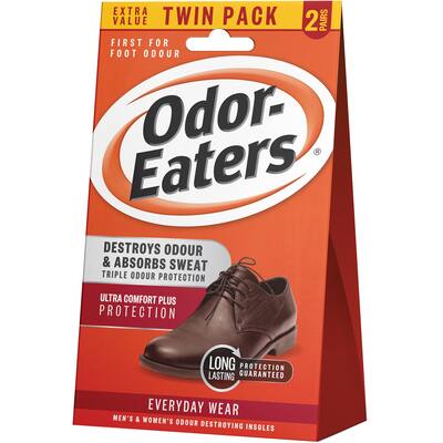 odor eaters insoles everyday wear twin pack