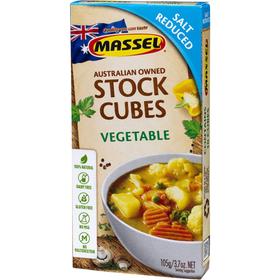 Massel Ultra Vegetable Stock Cubes Salt Reduced