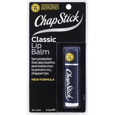 chapstick lip balm classic with spf15+ sunscreen 4.2g