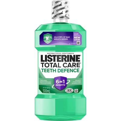 listerine mouth wash teeth defense