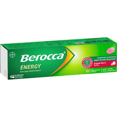 berocca performance effervescent energy vitamin c original berry