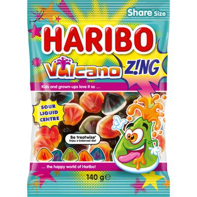 haribo vulcano gummies share size