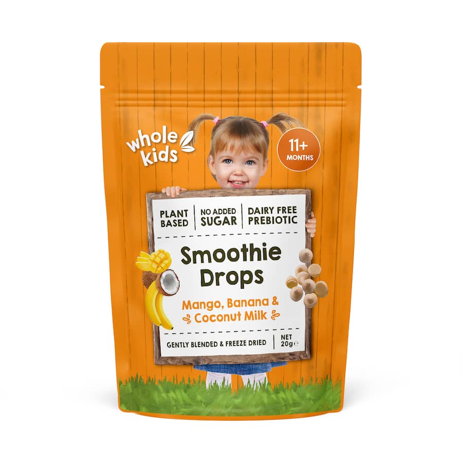 Whole Kids Smoothie Drops Mango, Banana & Coconut