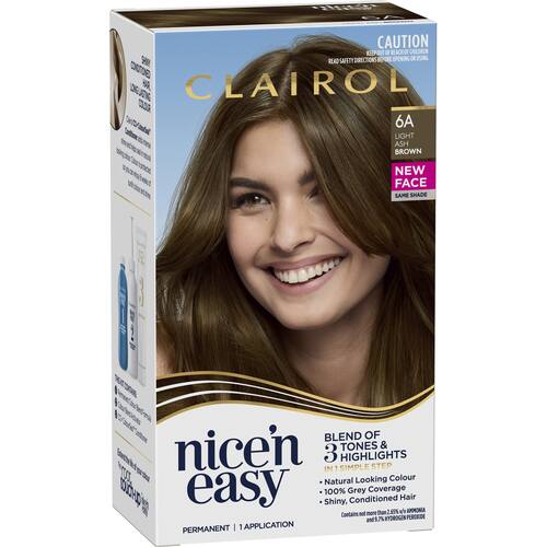 Clairol Nice N Easy Hair Colour Light Ash Brown 6a