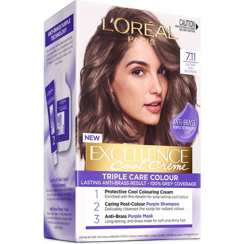 Loreal Excellence Cool Hair Colour Ultra Ash Blonde 7.11