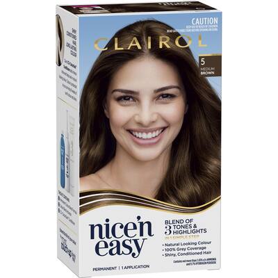 clairol nice n easy hair colour medium brown 5