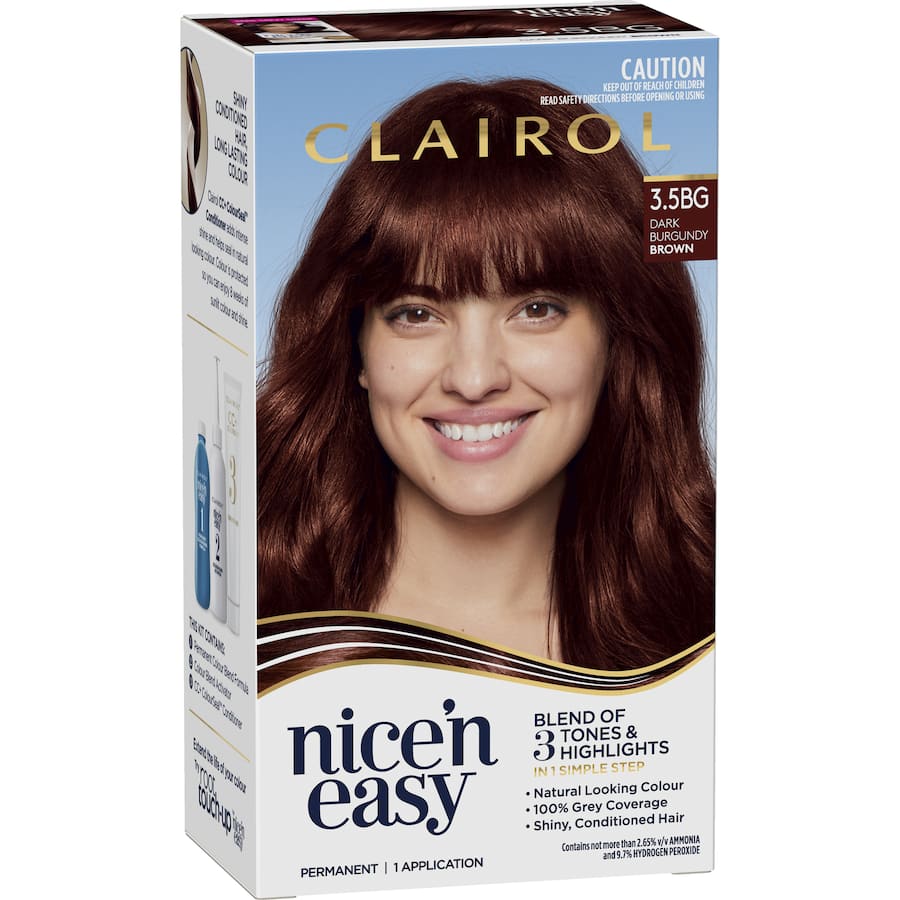 Clairol Nice N Easy Hair Colour Dark Burgundy Brown 3.5Bg