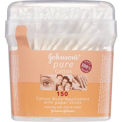 johnsons cotton buds white