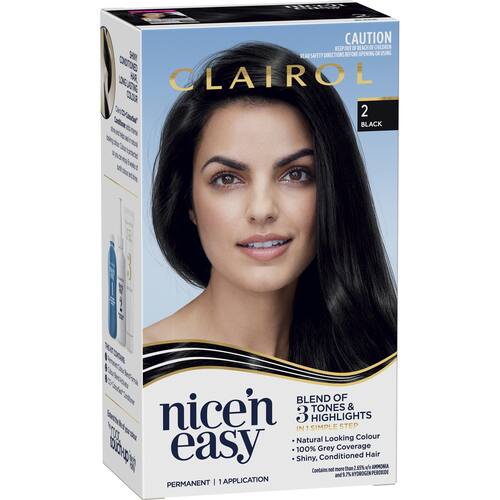 Clairol Nice N Easy Hair Colour Black 2