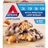 Atkins Nutrition Bar Caramel Chocolate Nut Roll