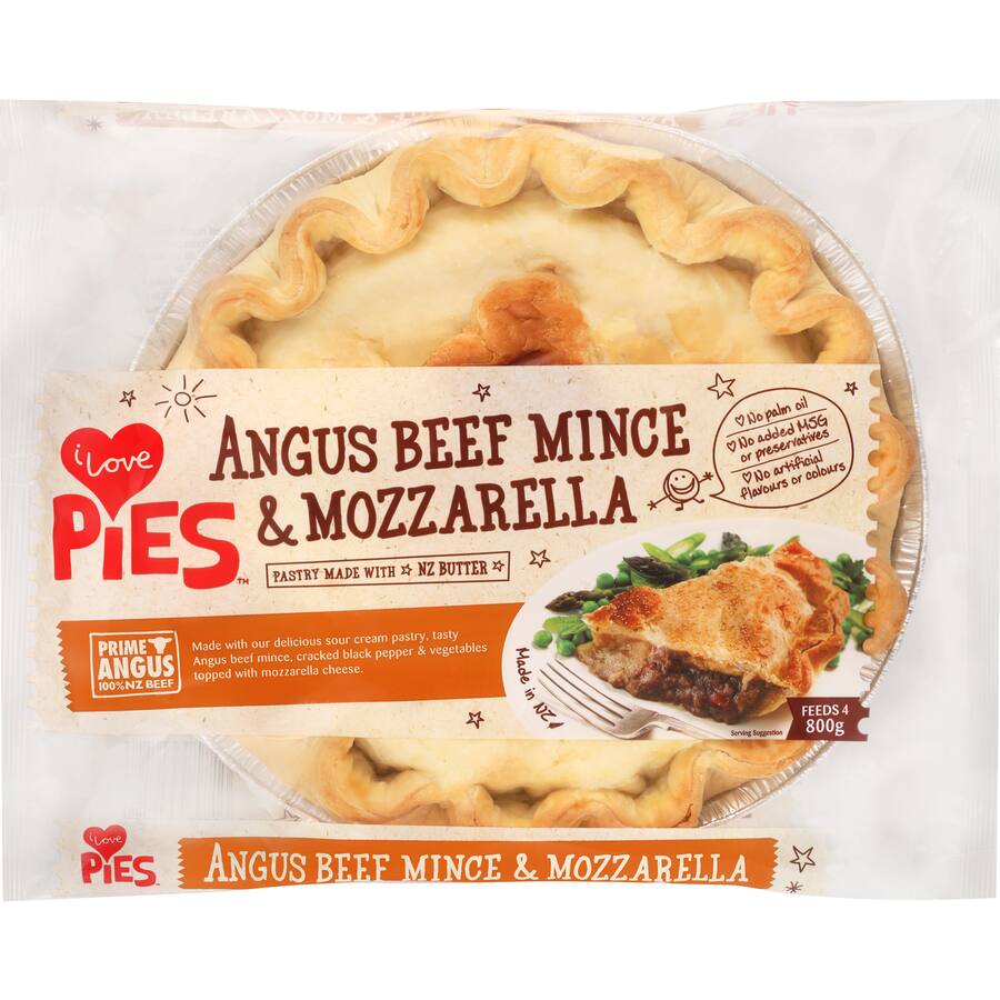 I Love Pies Chilled Pie Angus Beef Mince & Mozzarella