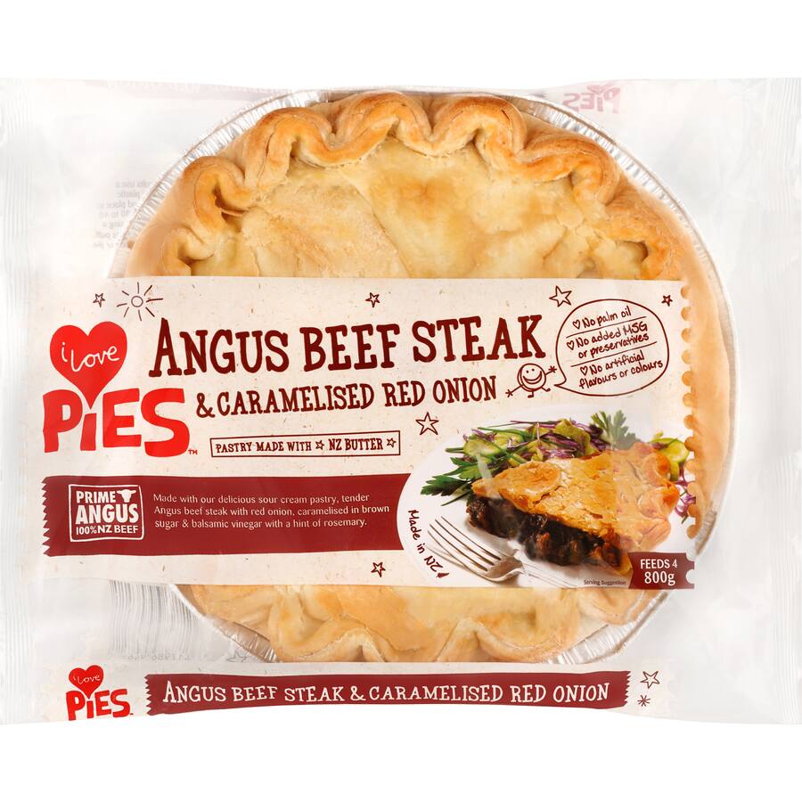 I Love Pies Chilled Pie Angus Beef Steak & Onion