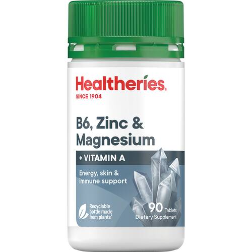 Healtheries Vitamin B6 Zinc&Magnesium Zinc & Magnesium