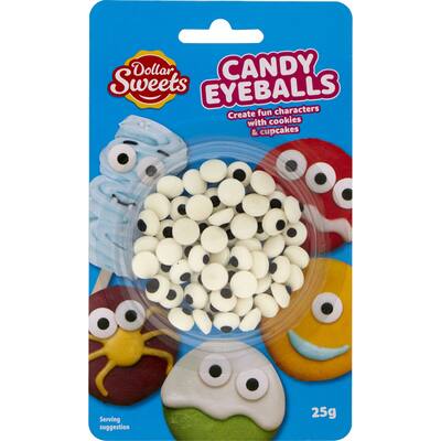 dollar sweets candy eyeball toppings 