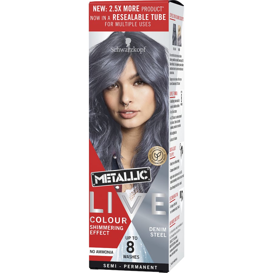Live Colour Pastels Hair Colour Denim Steel