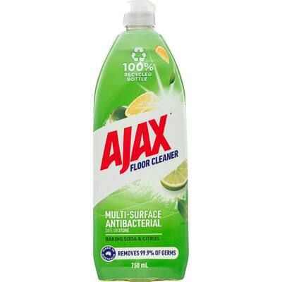 ajax floor cleaner baking soda stone safe recycled bottle