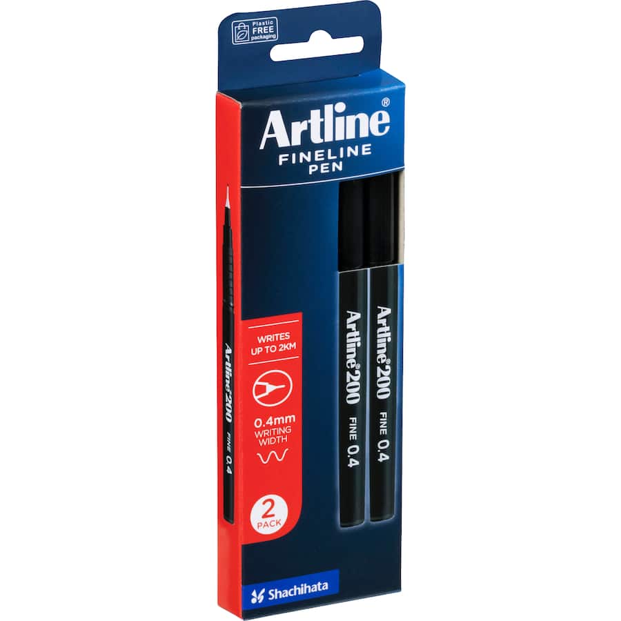 Artline Pen Writing Fine Black