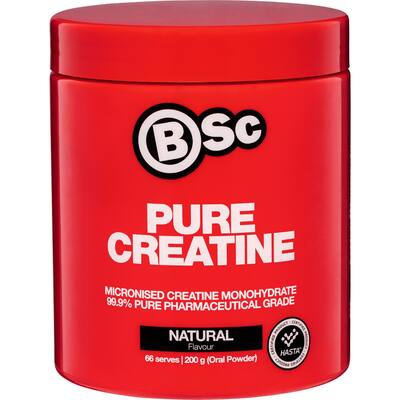 bsc pure creatine powder natural