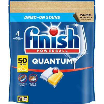 finish dishwasher tablets quantum all in 1 lemon sparkle