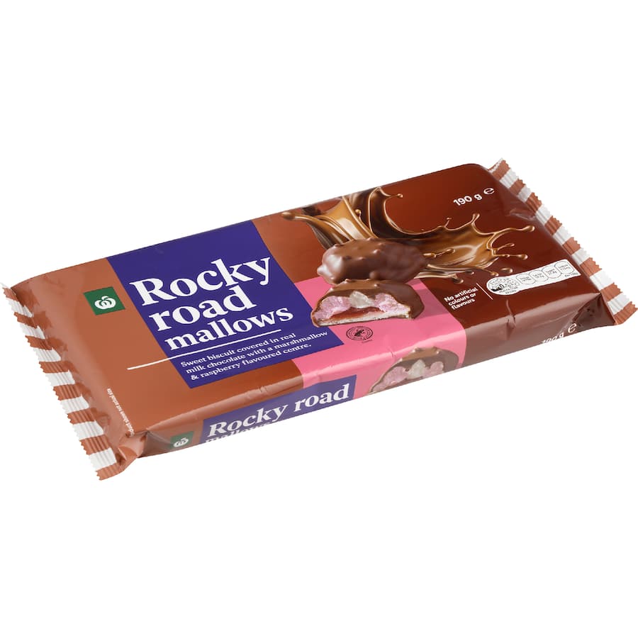 Woolworths Chocolate Biscuits Rocky Road Mallows