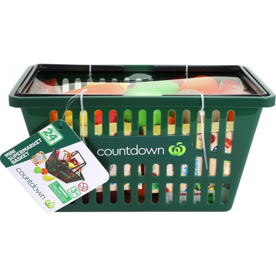 Buy Woolworths Kids Shopping Basket With Play Food online at