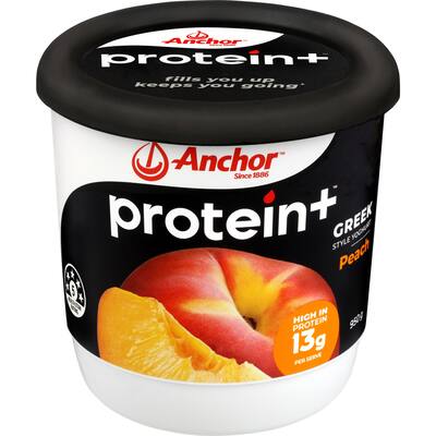anchor protein plus yoghurt tub peach