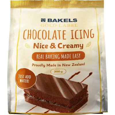 bakels chocolate fudge icing mix 