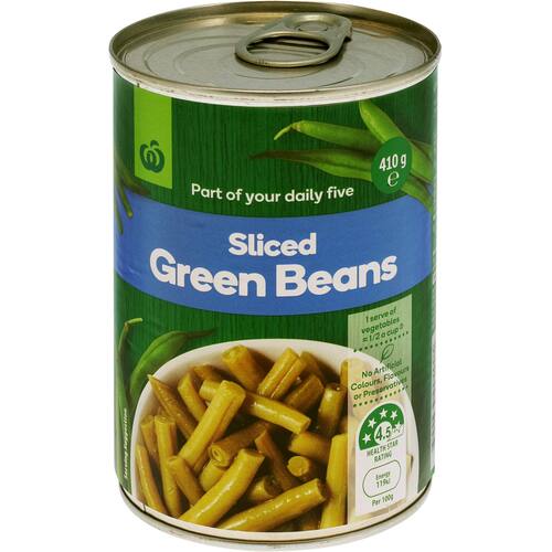 Woolworths Beans Green Sliced