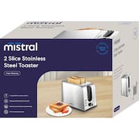 Mistral 2 Slice Toaster Stainless Steel