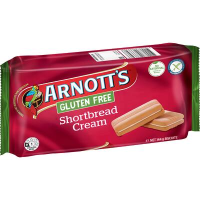 arnott's shortbread cream gluten free