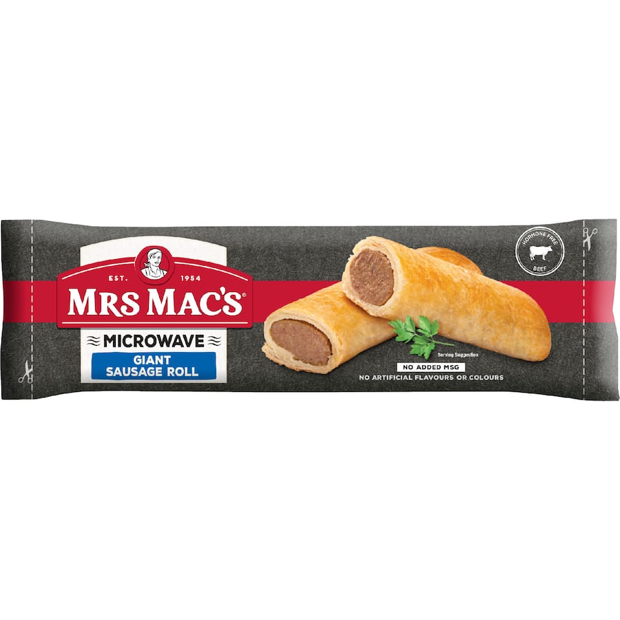 Mrs Mac's Frozen Pie Giant Sausage Roll Microwave