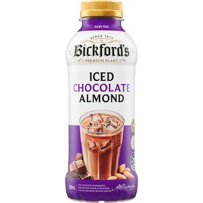 bickford's flavoured milk iced chocolate almond milk