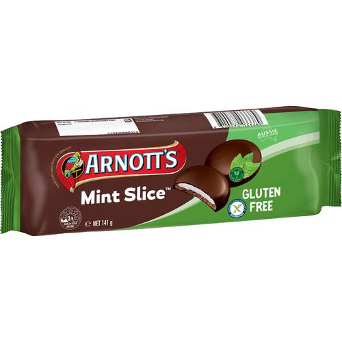 Arnotts Chocolate Biscuits Mint Slice Gluten Free
