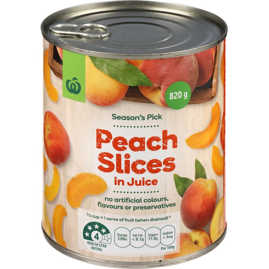 Woolworths Peaches Slices In Juice