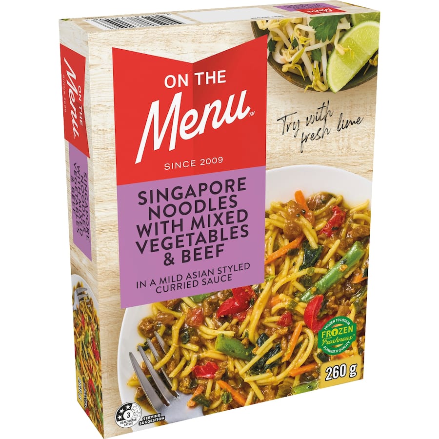 On The Menu Singapore Noodles With Beef