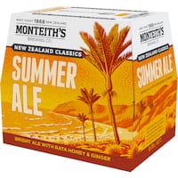 Monteith's Summer Ale Bottles (12x330ml)