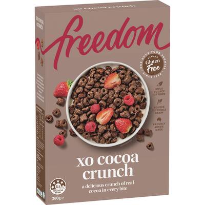 freedom classic cereal xo cocoa crunch gluten free
