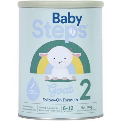 baby steps goat milk stage 2 follow-on formula from 6-12 months