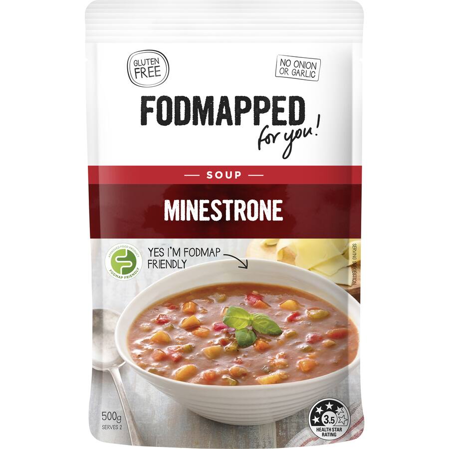 Fodmapped Soup Minestrone Gluten Free Pouch