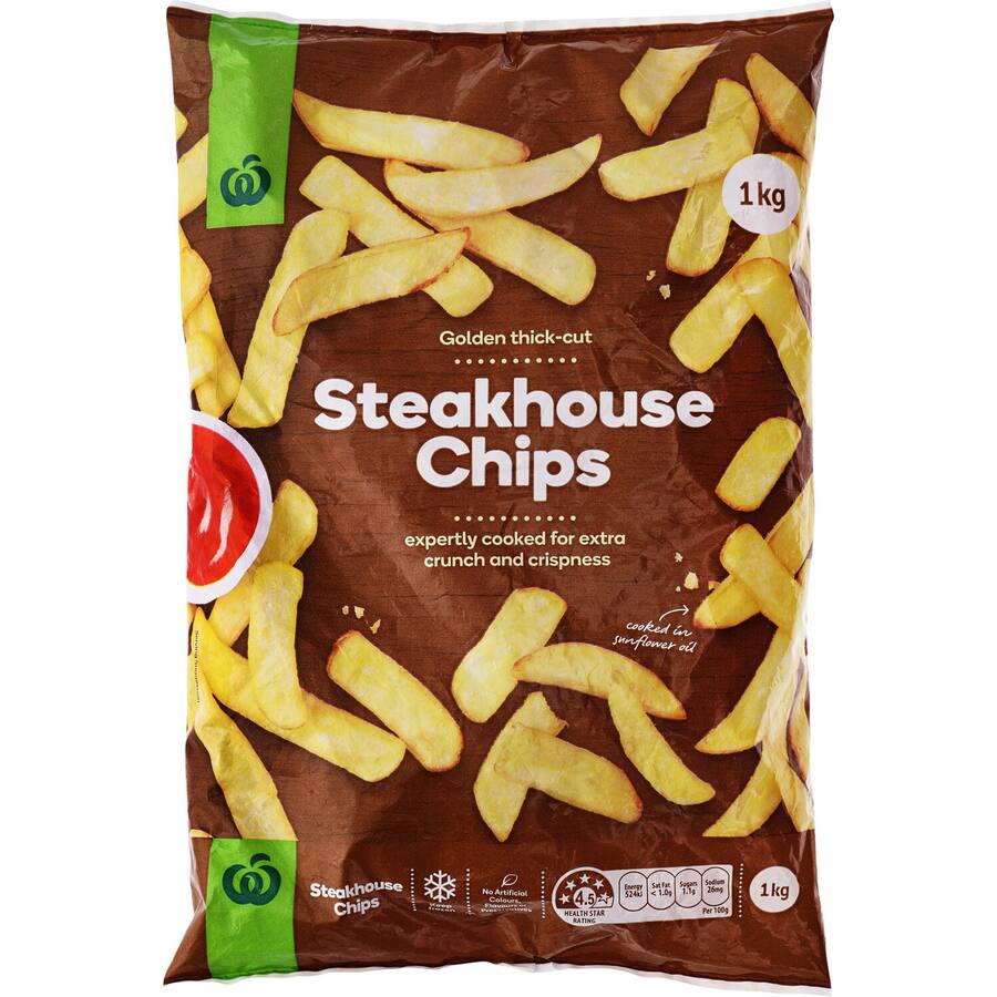 Woolworths Fries Chunky Steakhouse Chips