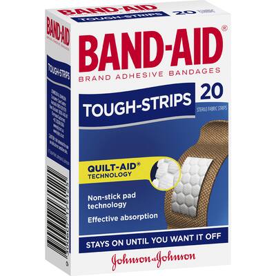 band aid plasters tough strips regular