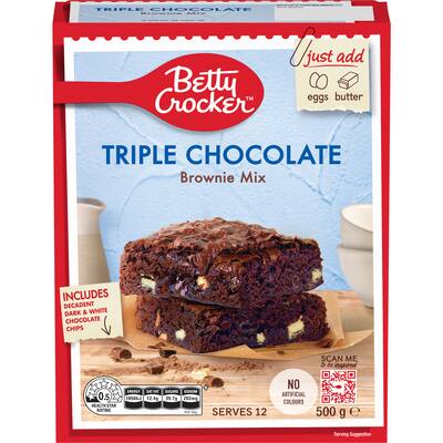 betty crocker brownie mix triple chocolate