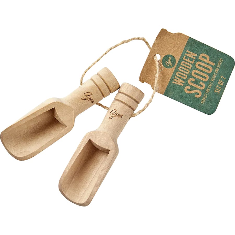 Agee Wooden Spice Scoops Small